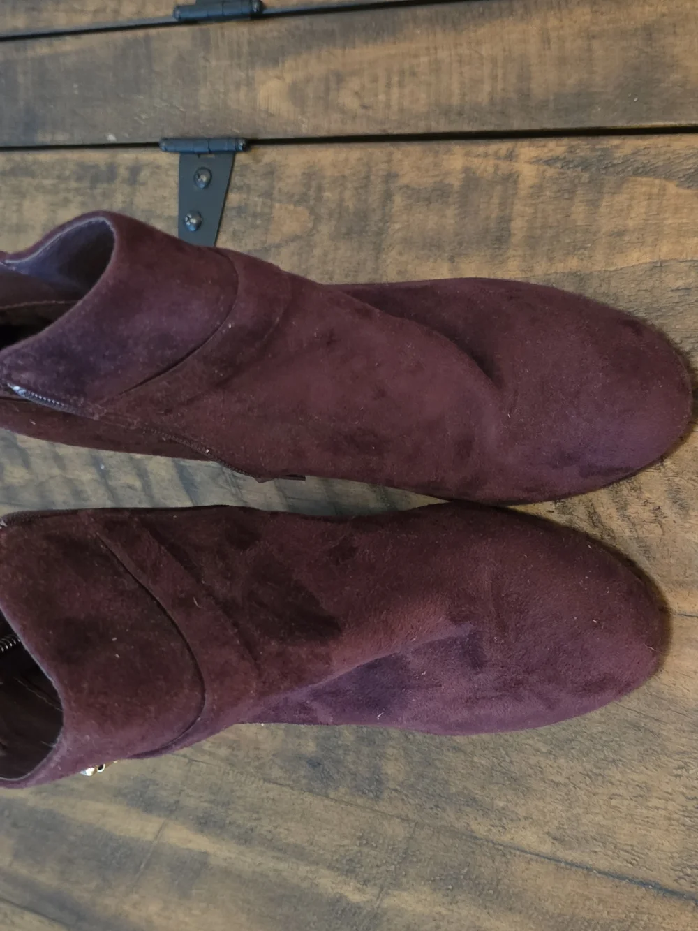 Women's Burgundy  Wedge Booties